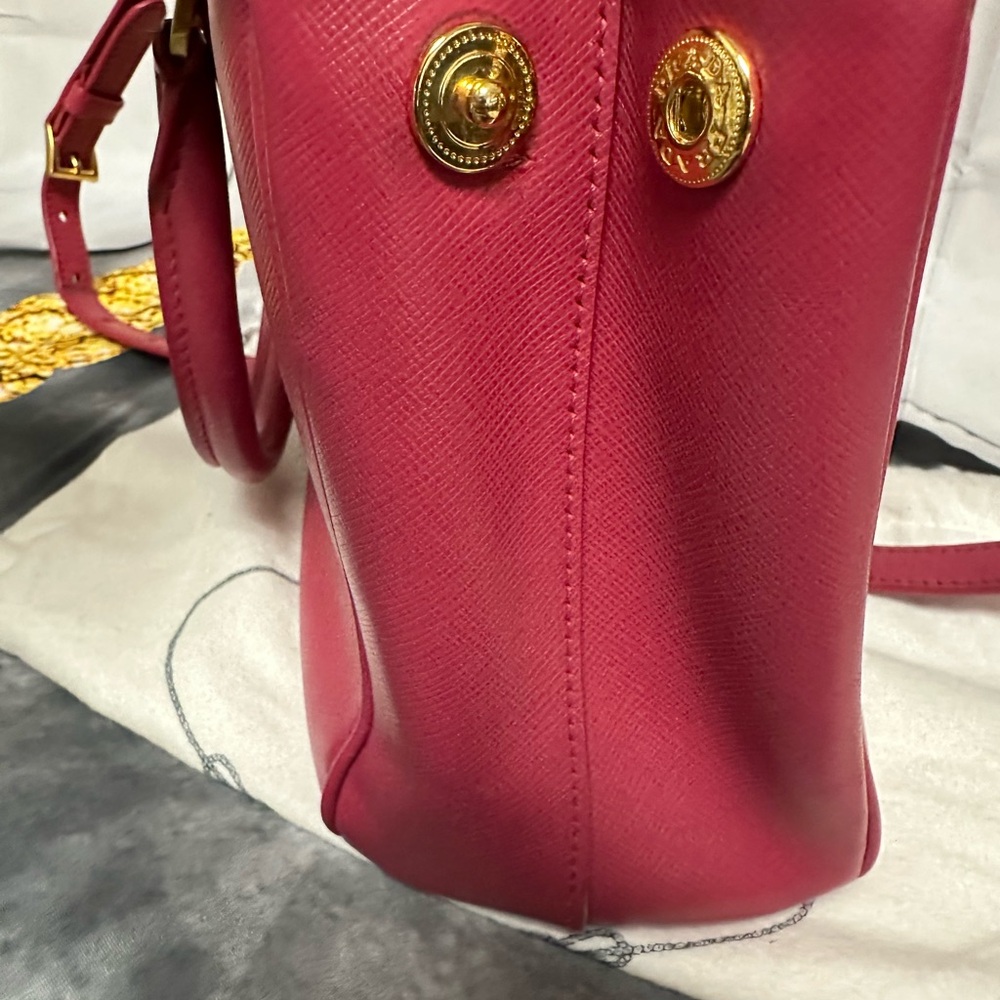 Prada Saffiano Leather Satchel in Fuchsia - Picture 5 of 8